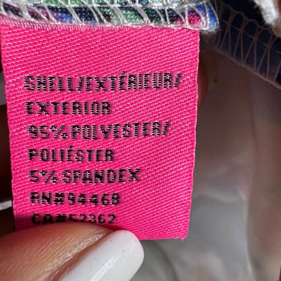 Betsey Johnson Dress Womens 8 Colorful Floral Scuba Career Midi Wedding A-Line - Picture 6 of 12